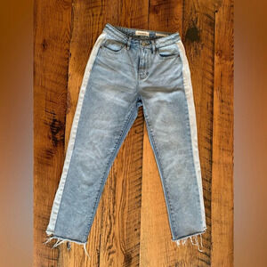 Pacsun mom jean, two tone denim